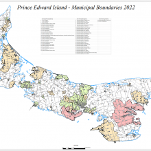 Map of PEI Municipalities and Non-Municipal Government area