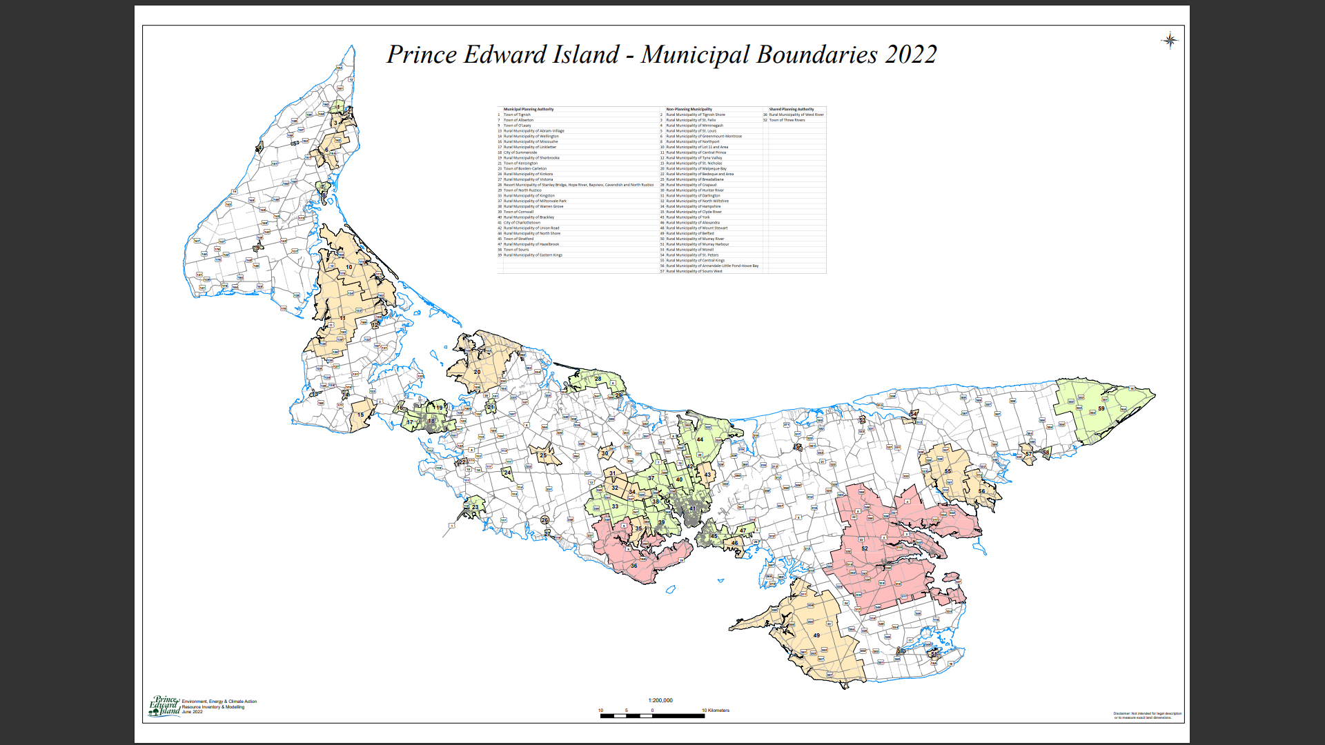 Municipal Boundaries Map June 2022